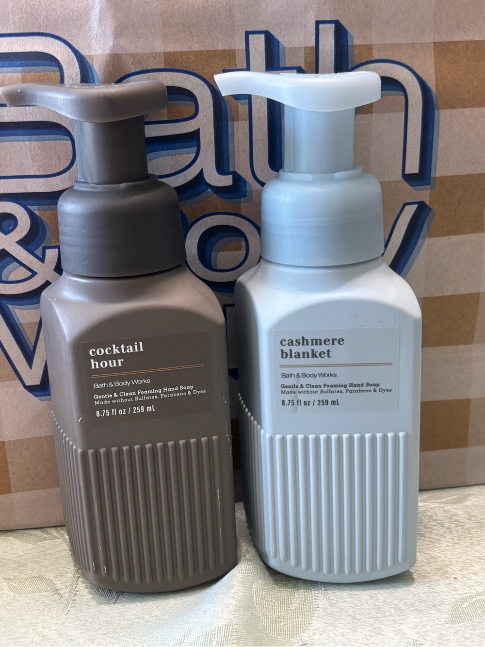 Bath & Body Works Cocktail Hour and Cashmere Blanket Foaming Hand Soaps
